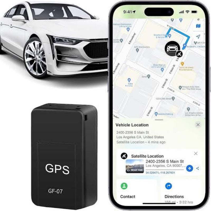 Mini Magnetic GPS Tracker with Real-Time Location, Voice & Route Recording