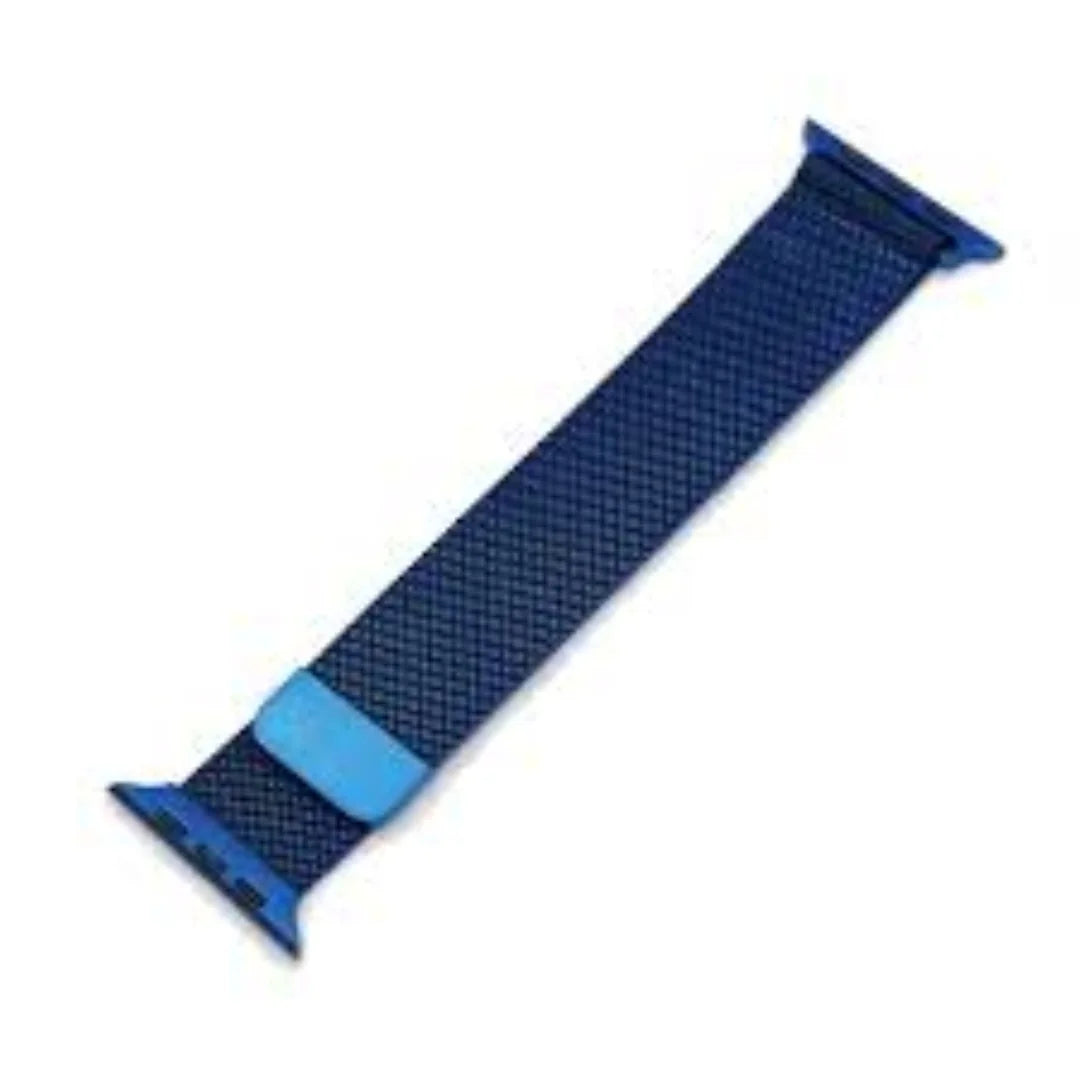 Blue | Apple Watch Milanese Magnetic Loop Strap | Stainless Steel Band | 42mm / 44mm / 45mm