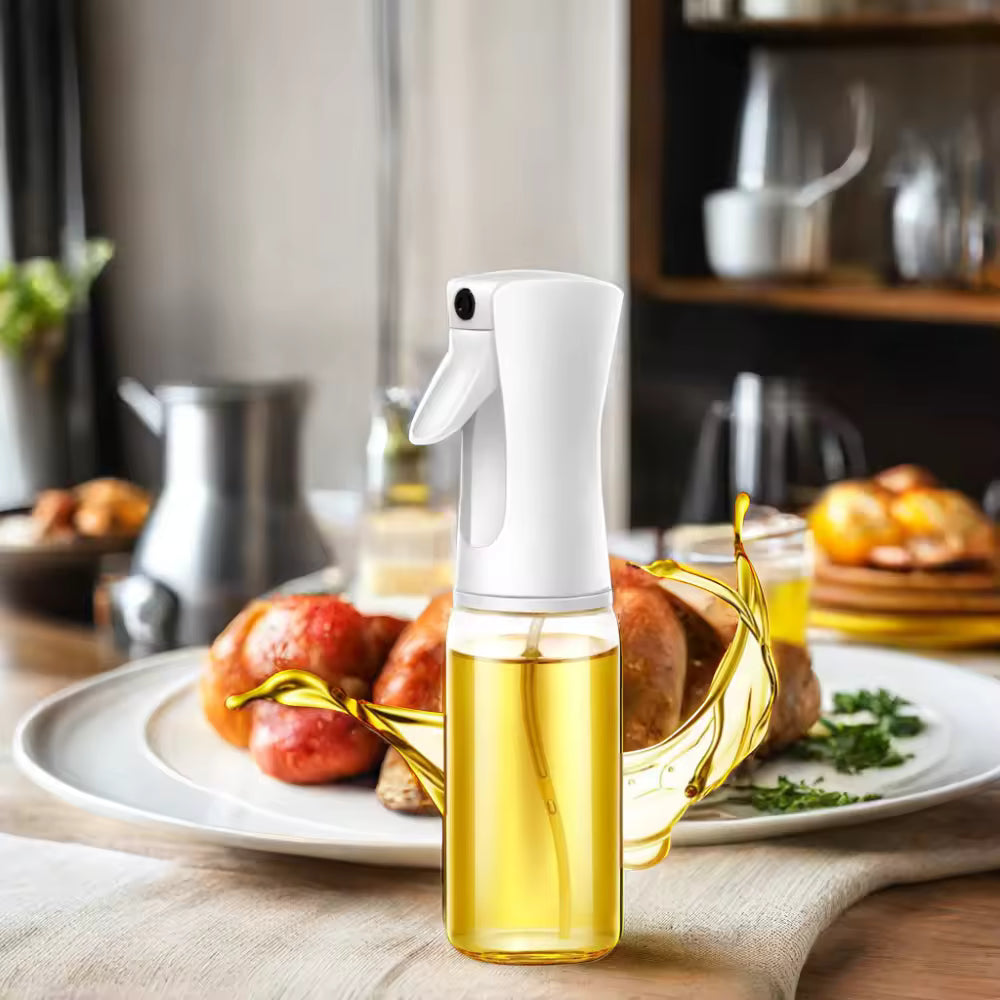 Plastic Glass Kitchen Cooking Spray Bottle | 200ML | BBQ Olive Oil & Vinegar Oil Sprayer
