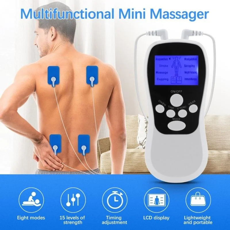 Digital Multifunctional Massager | Model BLD-610 | Multifunctional Electric Pulse Massager for Pain Relief, Muscle Relaxation & Body Massage