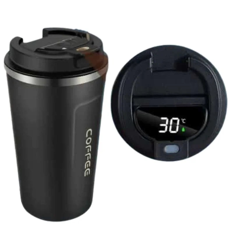 Smart Temperature Coffee Mug | 17oz Insulated Stainless Steel Travel Mug with Leakproof Lid