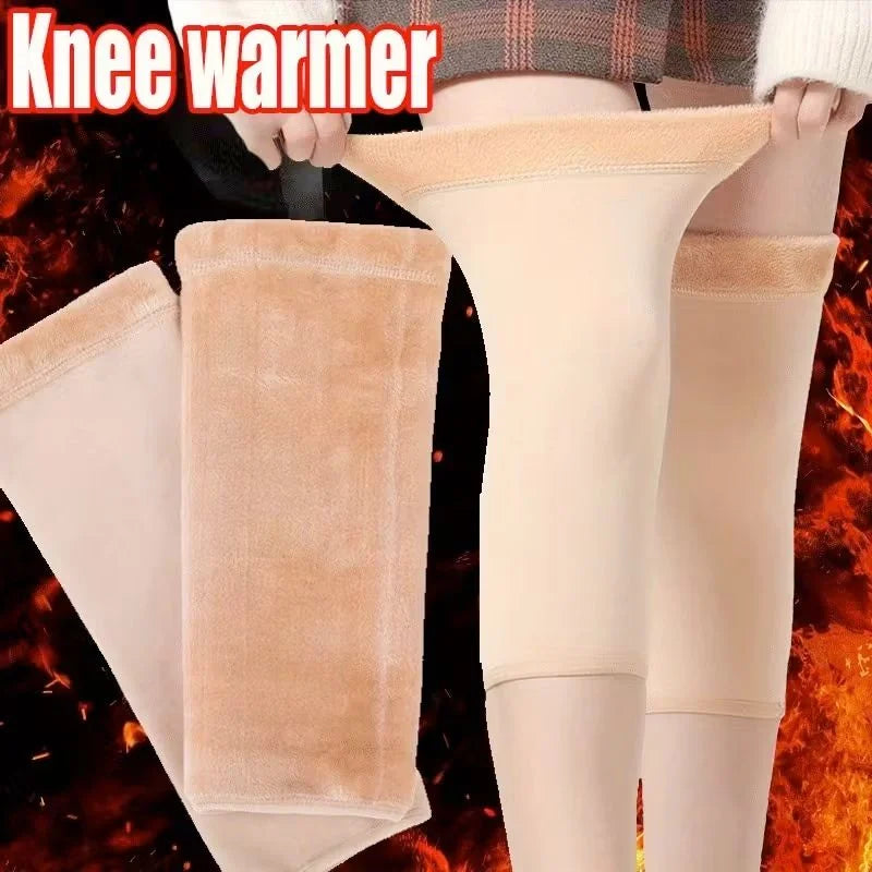 Unisex Wool Knee Warmers Pair | Warm Elastic Fit, Plain design | Winter Wear for Men & Women | Random Colors