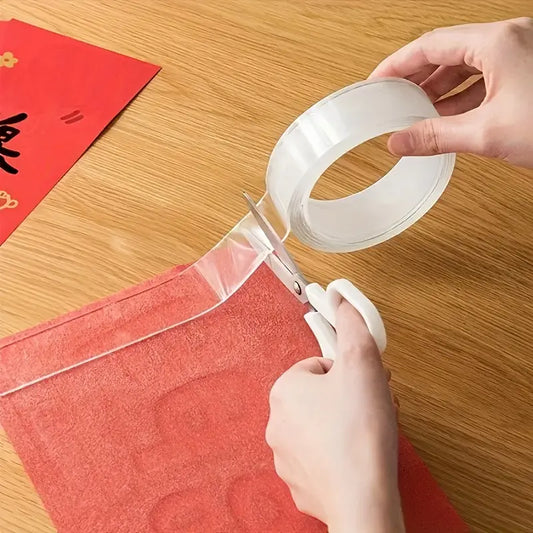 Nano Gel Grip Tape β 5M Double-Sided Transparent Nano Tape | Washable, Reusable & Traceless