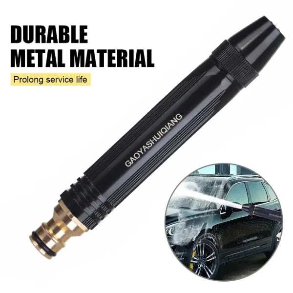 Metal High-Pressure Adjustable Nozzle Water Spray Gun | Heavy-Duty Brass Hose Sprayer for Cleaning & Watering