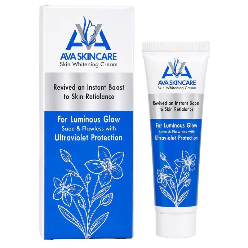 AVA Skin Whitening Cream | Brightening & Hydrating Face Cream | Smooth & Healthy-Looking Skin | 30g