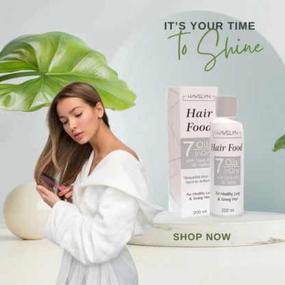 Havelyn Hair Food Oil 200ml | 7 Oils & 30+ Herbal Extracts for Strong & Healthy Hair