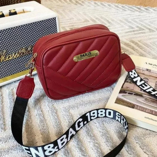 Maroon Leather Handbag for Girls & Women | Stylish Shoulder & Crossbody Bag | Daily Use & Gift