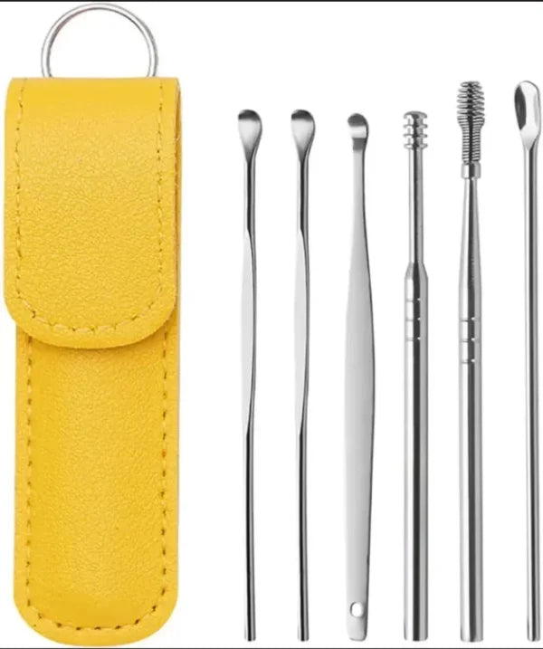 6-Piece Ear Wax Cleaning Kit |  Portable & Easy to Use