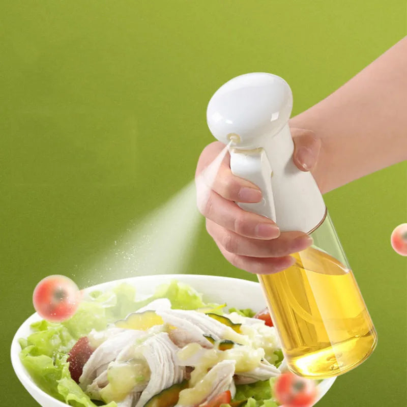 Plastic Glass Kitchen Cooking Spray Bottle | 200ML | BBQ Olive Oil & Vinegar Oil Sprayer